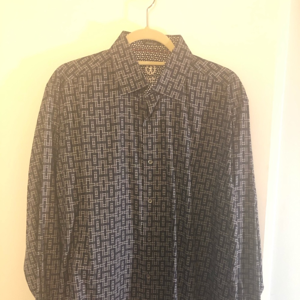 Bugatchi Classic Fit Geometric Sports Shirt